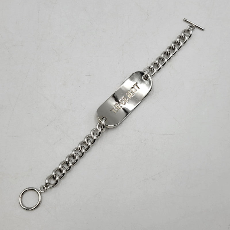 【中古品】【メンズ/レディース】 THE OBJECT ザオブジェクト OFFICE NAMETAG BRACELET TO-TYO-25008 オフィス ネームタグ ブレスレット アクセサリー 200-260530-as-19-izu サイズ：Free カラー：シルバー 万代Net店