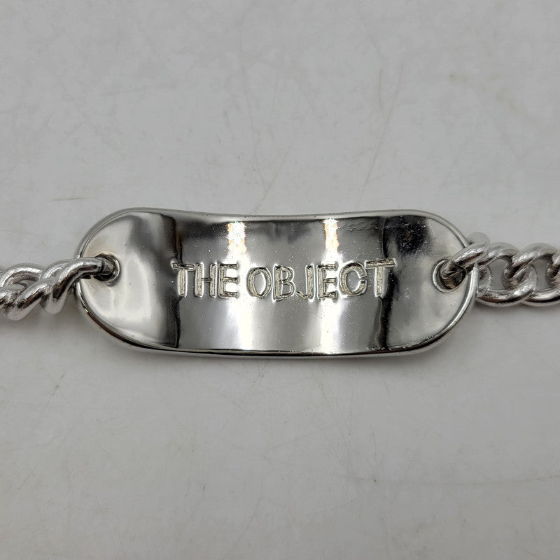 【中古品】【メンズ/レディース】 THE OBJECT ザオブジェクト OFFICE NAMETAG BRACELET TO-TYO-25008 オフィス ネームタグ ブレスレット アクセサリー 200-260530-as-19-izu サイズ：Free カラー：シルバー 万代Net店