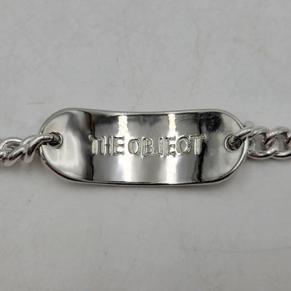 【中古品】【メンズ/レディース】 THE OBJECT ザオブジェクト OFFICE NAMETAG BRACELET TO-TYO-25008 オフィス ネームタグ ブレスレット アクセサリー 200-260530-as-19-izu サイズ：Free カラー：シルバー 万代Net店
