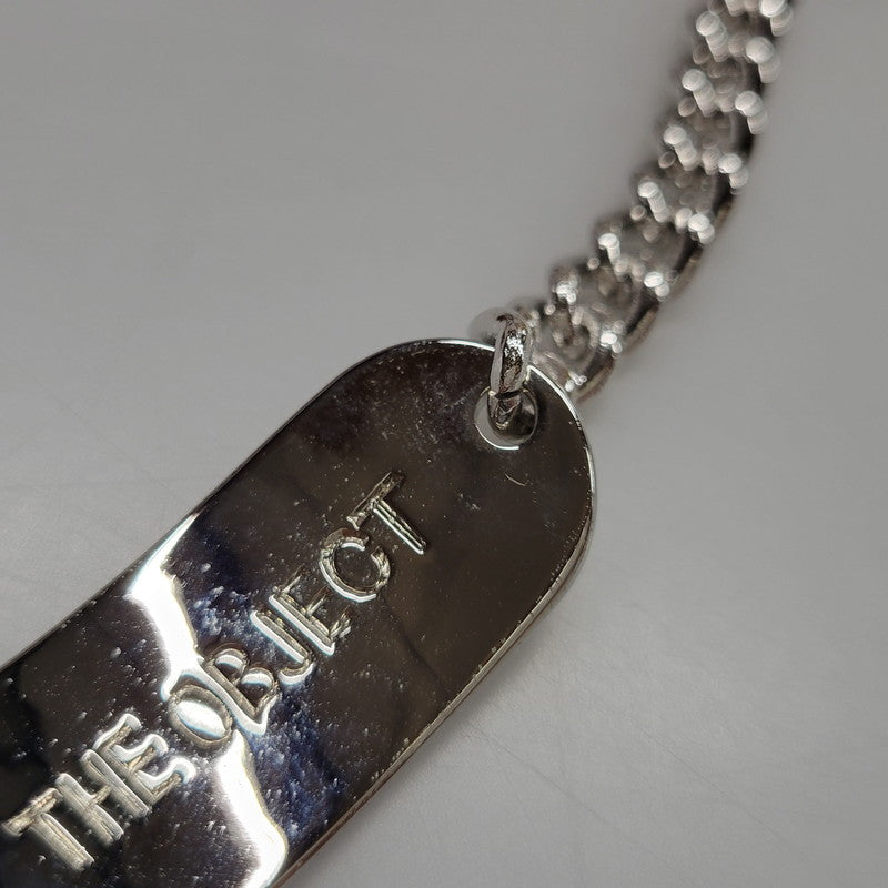 【中古品】【メンズ/レディース】 THE OBJECT ザオブジェクト OFFICE NAMETAG BRACELET TO-TYO-25008 オフィス ネームタグ ブレスレット アクセサリー 200-260530-as-19-izu サイズ：Free カラー：シルバー 万代Net店