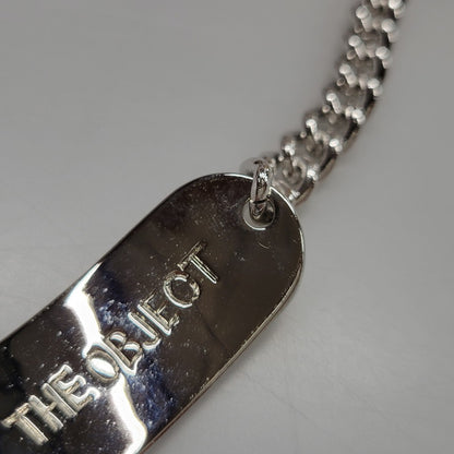 【中古品】【メンズ/レディース】 THE OBJECT ザオブジェクト OFFICE NAMETAG BRACELET TO-TYO-25008 オフィス ネームタグ ブレスレット アクセサリー 200-260530-as-19-izu サイズ：Free カラー：シルバー 万代Net店