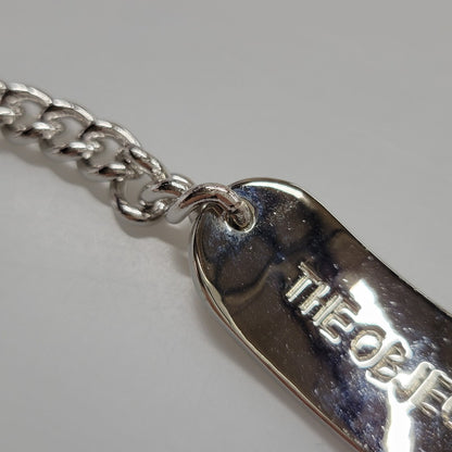 【中古品】【メンズ/レディース】 THE OBJECT ザオブジェクト OFFICE NAMETAG BRACELET TO-TYO-25008 オフィス ネームタグ ブレスレット アクセサリー 200-260530-as-19-izu サイズ：Free カラー：シルバー 万代Net店