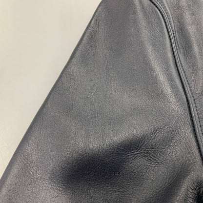【中古品】【メンズ】 LIUGOO LEATHERS リューグーレザーズ QUILTING LINER LEATHER JACKET キルティング ライナー レザー ジャケット アウター 147-260530-kh-15-izu サイズ：LL カラー：ネイビー 万代Net店