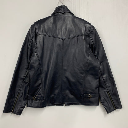 【中古品】【メンズ】 LIUGOO LEATHERS リューグーレザーズ QUILTING LINER LEATHER JACKET キルティング ライナー レザー ジャケット アウター 147-260530-kh-15-izu サイズ：LL カラー：ネイビー 万代Net店