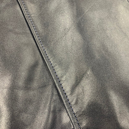 【中古品】【メンズ】 LIUGOO LEATHERS リューグーレザーズ QUILTING LINER LEATHER JACKET キルティング ライナー レザー ジャケット アウター 147-260530-kh-15-izu サイズ：LL カラー：ネイビー 万代Net店