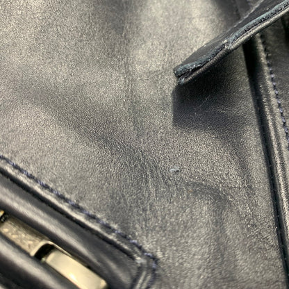 【中古品】【メンズ】 LIUGOO LEATHERS リューグーレザーズ QUILTING LINER LEATHER JACKET キルティング ライナー レザー ジャケット アウター 147-260530-kh-15-izu サイズ：LL カラー：ネイビー 万代Net店