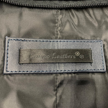 【中古品】【メンズ】 LIUGOO LEATHERS リューグーレザーズ QUILTING LINER LEATHER JACKET キルティング ライナー レザー ジャケット アウター 147-260530-kh-15-izu サイズ：LL カラー：ネイビー 万代Net店