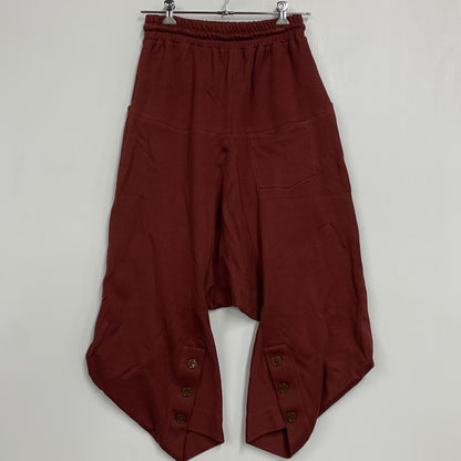 【中古品】【メンズ】 VIVIENNE WESTWOOD MAN ヴィヴィアンウエストウッドマン VW-LP-70090 SAROUEL SWEAT PANTS サルエル スウェット パンツ ボトムス 152-260530-kh-17-izu サイズ：46 カラー：バーガンディー 万代Net店
