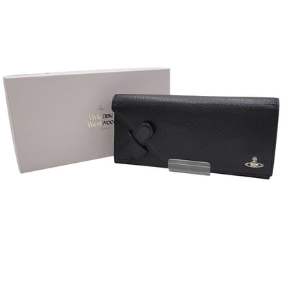 【中古品】【メンズ/レディース】 Vivienne Westwood ヴィヴィアンウエストウッド SW2212 コーナーストラップ 長財布 ロングウォレット 200-260530-as-22-izu サイズ：F カラー：ブラック 万代Net店