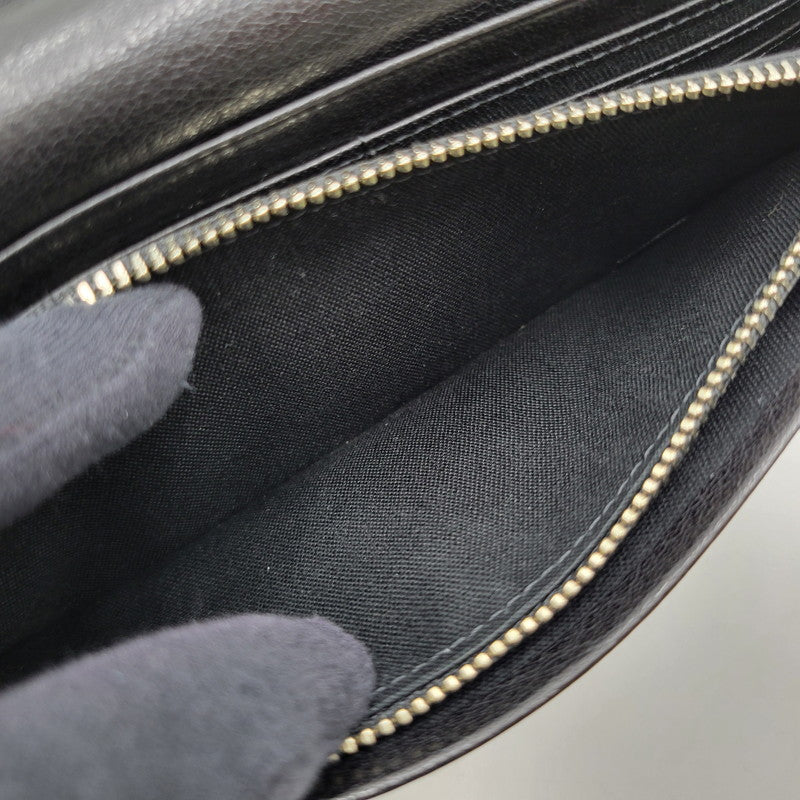 【中古品】【メンズ/レディース】 Vivienne Westwood ヴィヴィアンウエストウッド SW2212 コーナーストラップ 長財布 ロングウォレット 200-260530-as-22-izu サイズ：F カラー：ブラック 万代Net店