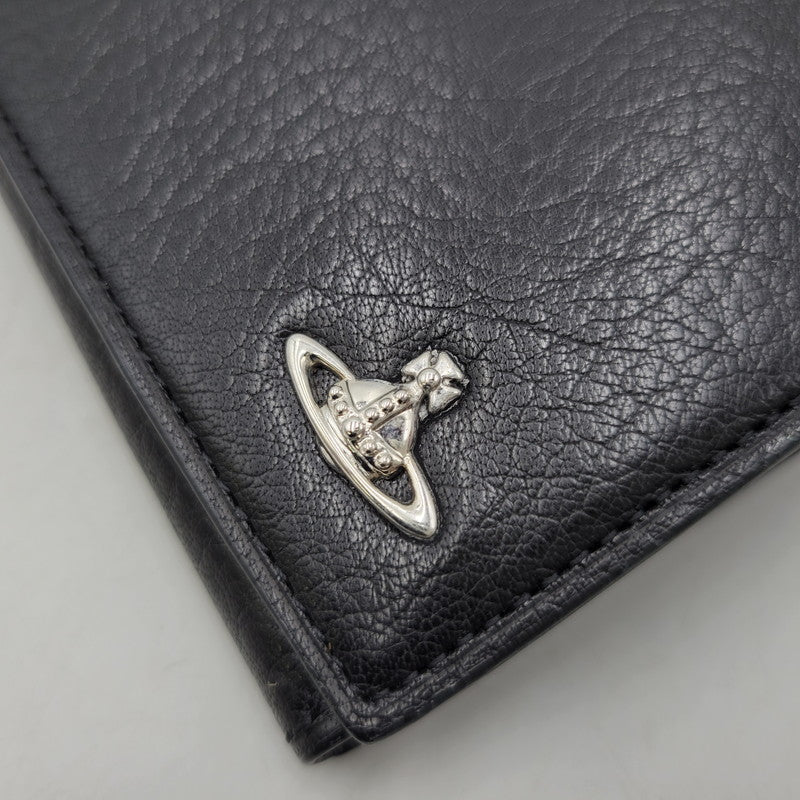【中古品】【メンズ/レディース】 Vivienne Westwood ヴィヴィアンウエストウッド SW2212 コーナーストラップ 長財布 ロングウォレット 200-260530-as-22-izu サイズ：F カラー：ブラック 万代Net店