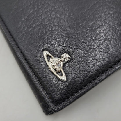【中古品】【メンズ/レディース】 Vivienne Westwood ヴィヴィアンウエストウッド SW2212 コーナーストラップ 長財布 ロングウォレット 200-260530-as-22-izu サイズ：F カラー：ブラック 万代Net店
