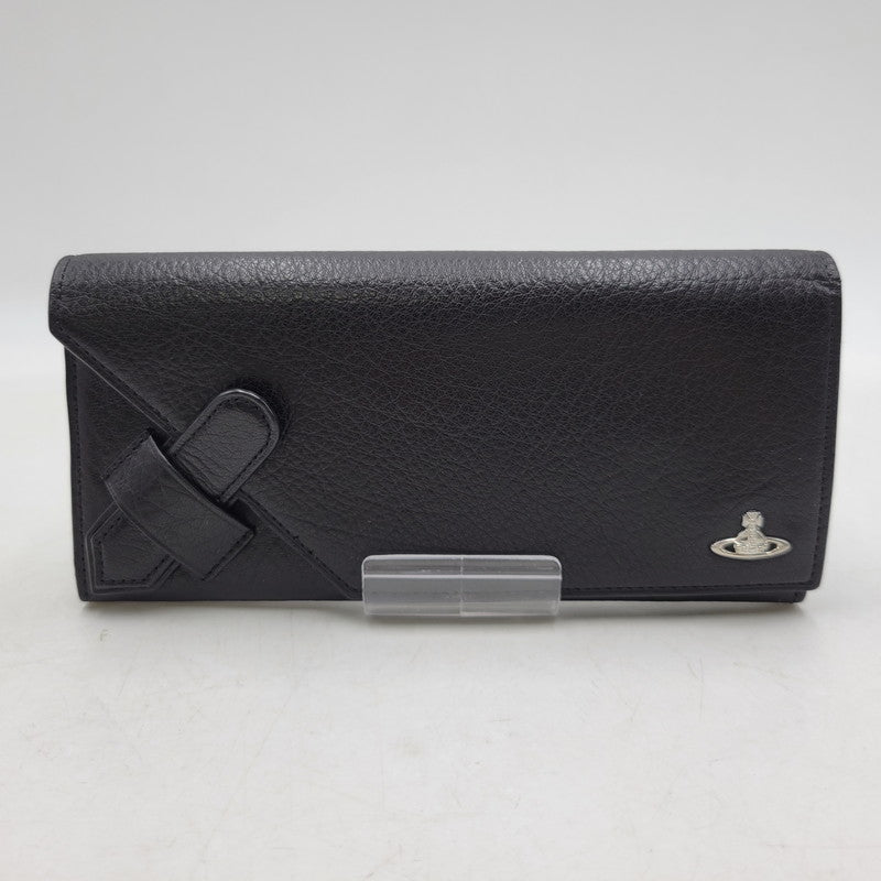 【中古品】【メンズ/レディース】 Vivienne Westwood ヴィヴィアンウエストウッド SW2212 コーナーストラップ 長財布 ロングウォレット 200-260530-as-22-izu サイズ：F カラー：ブラック 万代Net店