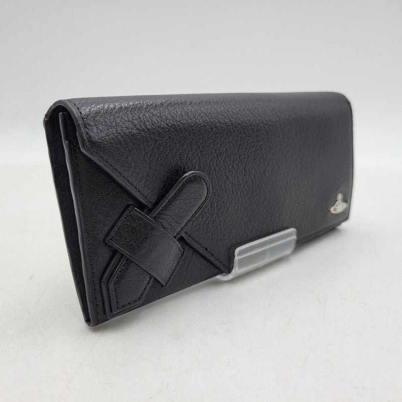 【中古品】【メンズ/レディース】 Vivienne Westwood ヴィヴィアンウエストウッド SW2212 コーナーストラップ 長財布 ロングウォレット 200-260530-as-22-izu サイズ：F カラー：ブラック 万代Net店