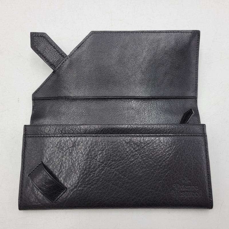 【中古品】【メンズ/レディース】 Vivienne Westwood ヴィヴィアンウエストウッド SW2212 コーナーストラップ 長財布 ロングウォレット 200-260530-as-22-izu サイズ：F カラー：ブラック 万代Net店