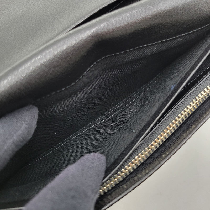 【中古品】【メンズ/レディース】 Vivienne Westwood ヴィヴィアンウエストウッド SW2212 コーナーストラップ 長財布 ロングウォレット 200-260530-as-22-izu サイズ：F カラー：ブラック 万代Net店