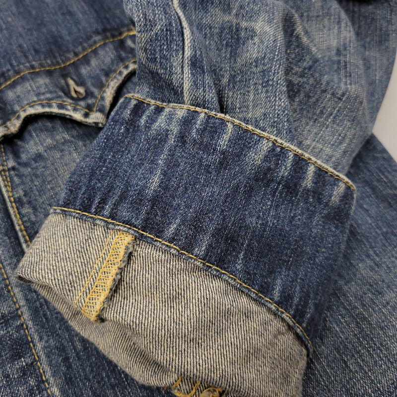 【中古品】【メンズ】 Levi's リーバイス DENIM COVERALL 70802 デニム カバーオール ジャケット 146-260601-as-09-izu サイズ：L カラー：インディゴ 万代Net店