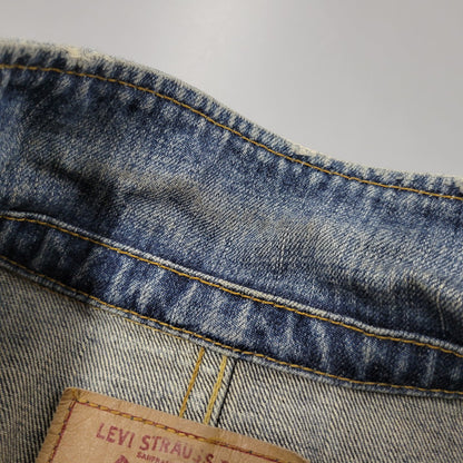 【中古品】【メンズ】 Levi's リーバイス DENIM COVERALL 70802 デニム カバーオール ジャケット 146-260601-as-09-izu サイズ：L カラー：インディゴ 万代Net店