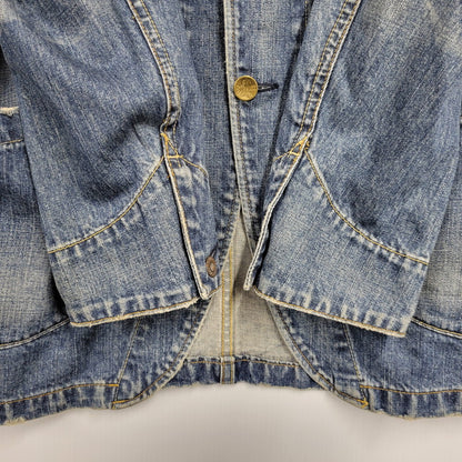 【中古品】【メンズ】 Levi's リーバイス DENIM COVERALL 70802 デニム カバーオール ジャケット 146-260601-as-09-izu サイズ：L カラー：インディゴ 万代Net店