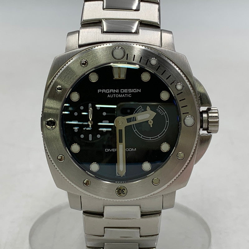 【中古美品】【メンズ/レディース】 PAGANI DESIGN パガーニデザイン DIVERS 200m ダイバーズ 腕時計 時計 197-260603-kh-08-izu カラー：シルバー 万代Net店