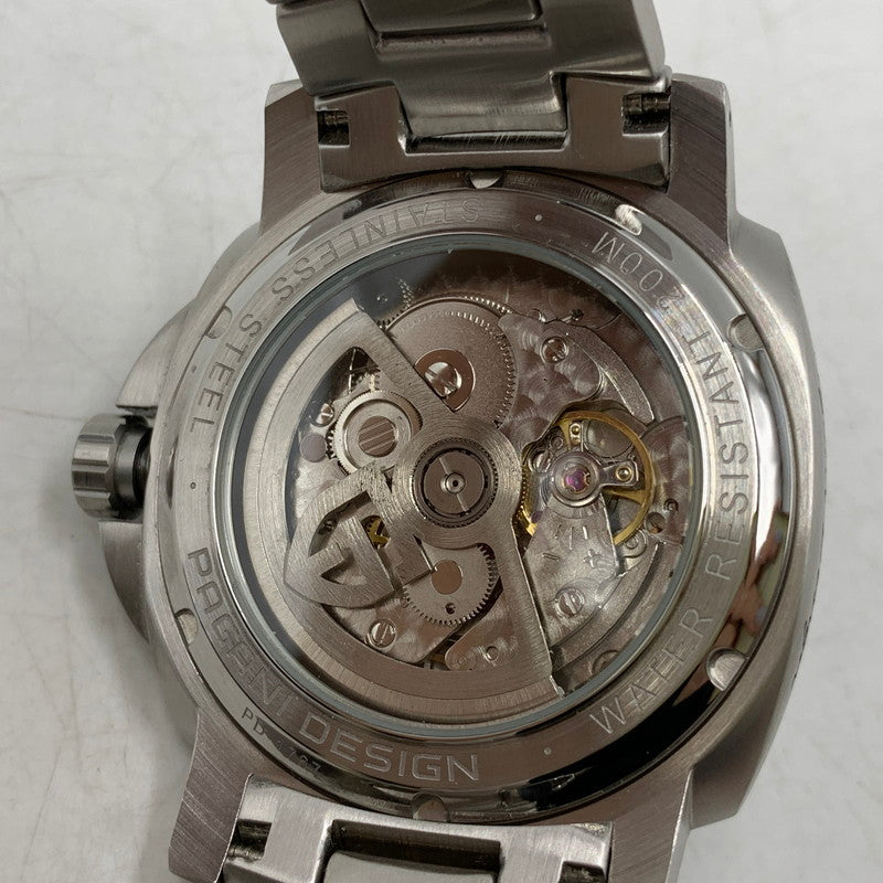 【中古美品】【メンズ/レディース】 PAGANI DESIGN パガーニデザイン DIVERS 200m ダイバーズ 腕時計 時計 197-260603-kh-08-izu カラー：シルバー 万代Net店