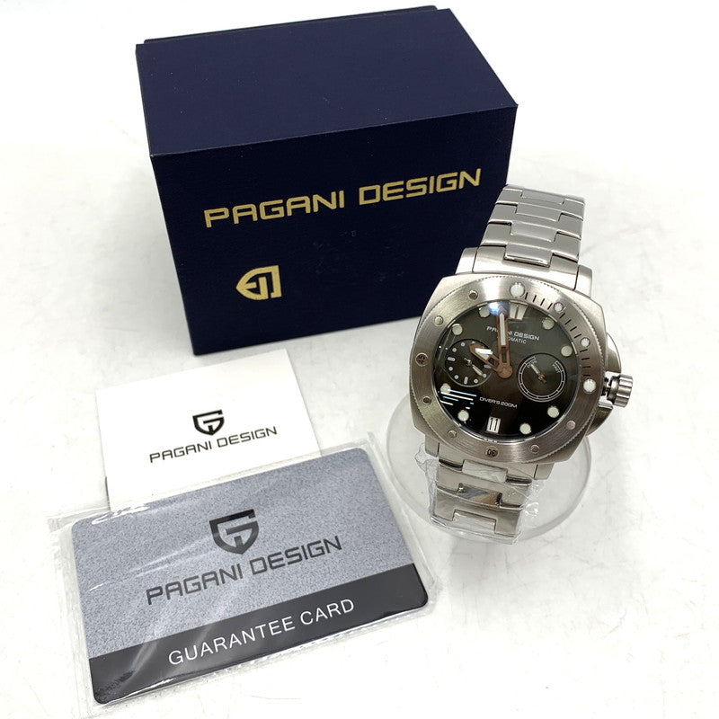【中古美品】【メンズ/レディース】 PAGANI DESIGN パガーニデザイン DIVERS 200m ダイバーズ 腕時計 時計 197-260603-kh-07-izu カラー：シルバー 万代Net店