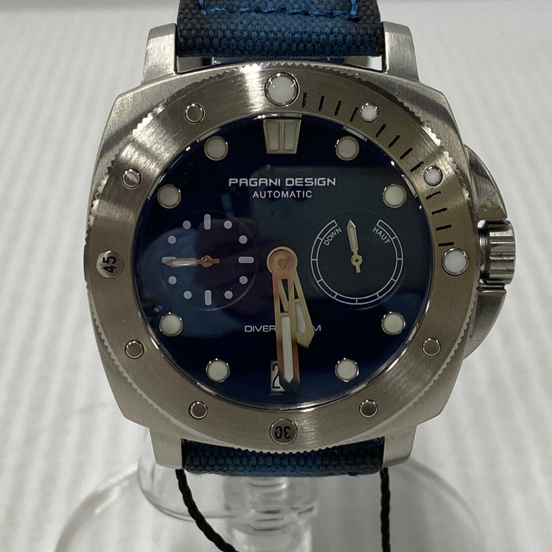 【中古美品】【メンズ/レディース】 PAGANI DESIGN パガーニデザイン DIVERS ダイバーズ 200m 時計 腕時計 197-260603-cs-10-izu カラー：シルバー×ブルー 万代Net店