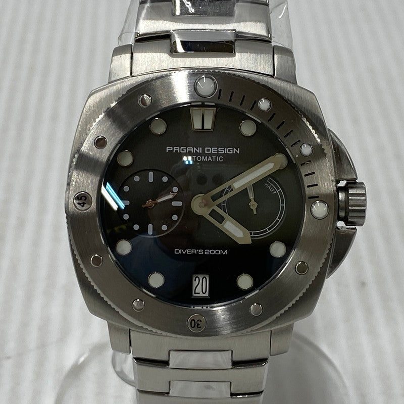【中古美品】【メンズ/レディース】 PAGANI DESIGN パガーニデザイン DIVERS ダイバーズ 200m 時計 腕時計 197-260603-cs-11-izu カラー：シルバー×グレー系 万代Net店