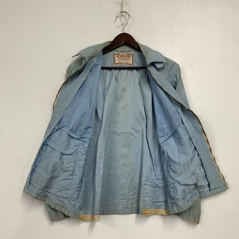 【現状渡し品】【メンズ】 MCGREGOR マックレガー IDEAL ZIP アイディール ジップ USA製 60S JACKET ジャケット アウター 146-260531-ya-07-izu サイズ：40 カラー：ライトブルー 万代Net店