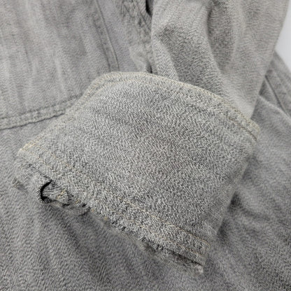 【中古品】【メンズ】 THE EIGHT HOUR UNION エイトアワーユニオン WORK SHIRT ワークシャツ 長袖 146-260602-as-28-izu サイズ：15-15 1/2 カラー：グレー 万代Net店