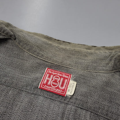 【中古品】【メンズ】 THE EIGHT HOUR UNION エイトアワーユニオン WORK SHIRT ワークシャツ 長袖 146-260602-as-28-izu サイズ：15-15 1/2 カラー：グレー 万代Net店