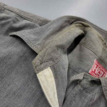 【中古品】【メンズ】 THE EIGHT HOUR UNION エイトアワーユニオン WORK SHIRT ワークシャツ 長袖 146-260602-as-28-izu サイズ：15-15 1/2 カラー：グレー 万代Net店