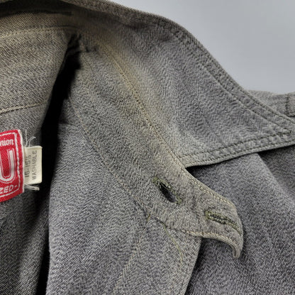 【中古品】【メンズ】 THE EIGHT HOUR UNION エイトアワーユニオン WORK SHIRT ワークシャツ 長袖 146-260602-as-28-izu サイズ：15-15 1/2 カラー：グレー 万代Net店