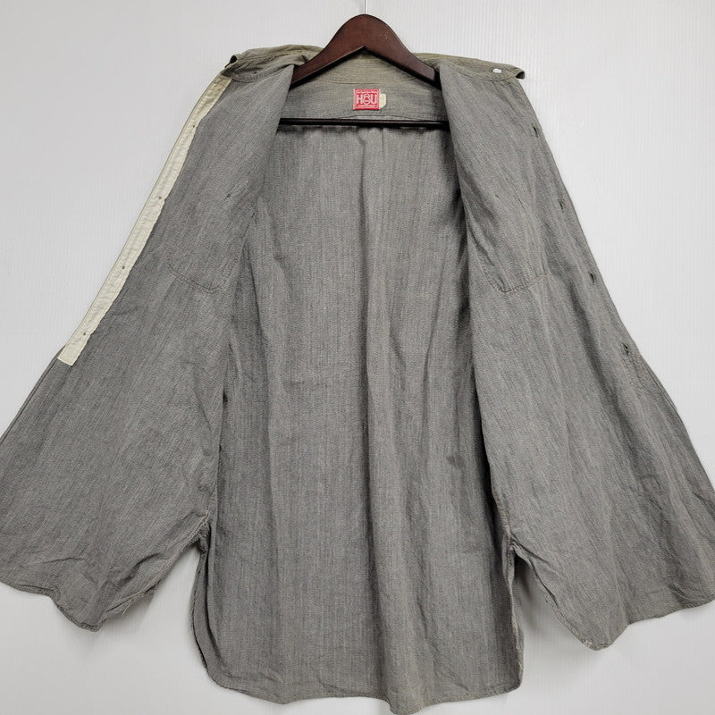 【中古品】【メンズ】 THE EIGHT HOUR UNION エイトアワーユニオン WORK SHIRT ワークシャツ 長袖 146-260602-as-28-izu サイズ：15-15 1/2 カラー：グレー 万代Net店