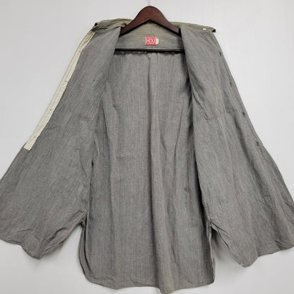 【中古品】【メンズ】 THE EIGHT HOUR UNION エイトアワーユニオン WORK SHIRT ワークシャツ 長袖 146-260602-as-28-izu サイズ：15-15 1/2 カラー：グレー 万代Net店