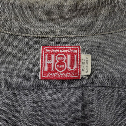 【中古品】【メンズ】 THE EIGHT HOUR UNION エイトアワーユニオン WORK SHIRT ワークシャツ 長袖 146-260602-as-28-izu サイズ：15-15 1/2 カラー：グレー 万代Net店