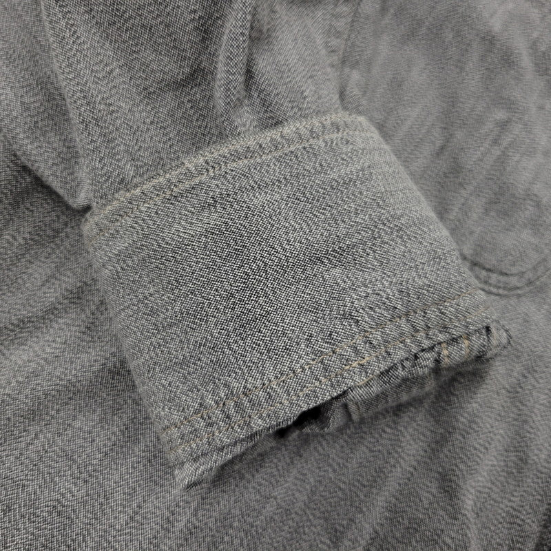 【中古品】【メンズ】 THE EIGHT HOUR UNION エイトアワーユニオン WORK SHIRT ワークシャツ 長袖 146-260602-as-28-izu サイズ：15-15 1/2 カラー：グレー 万代Net店