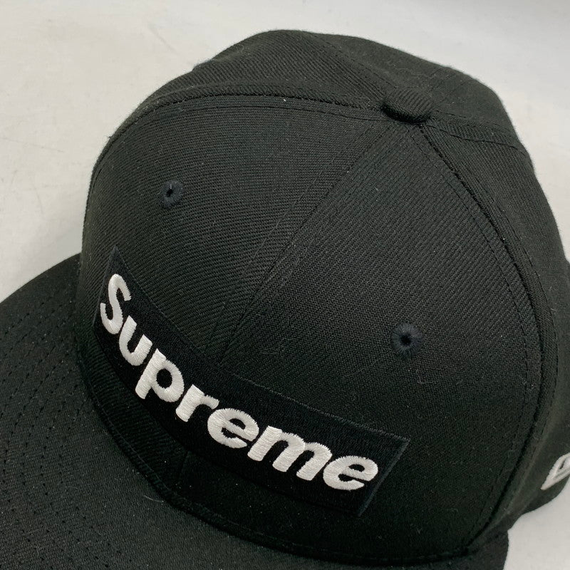 【中古品】【メンズ】 SUPREME シュプリーム ×MLB エムエルビー× NEW ERA ニュー エラ TEAMS BOX LOGO CHICAGO WHITE SOX ティームズ・ボックス ロゴ シカゴ ホワイト ソックス キャップ 帽子 185-260531-ya-04-izu サイズ：7 1/4（57.7cm） カラー：BLACK 万代Net店