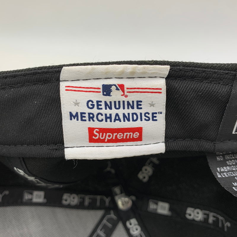 【中古品】【メンズ】 SUPREME シュプリーム ×MLB エムエルビー× NEW ERA ニュー エラ TEAMS BOX LOGO CHICAGO WHITE SOX ティームズ・ボックス ロゴ シカゴ ホワイト ソックス キャップ 帽子 185-260531-ya-04-izu サイズ：7 1/4（57.7cm） カラー：BLACK 万代Net店