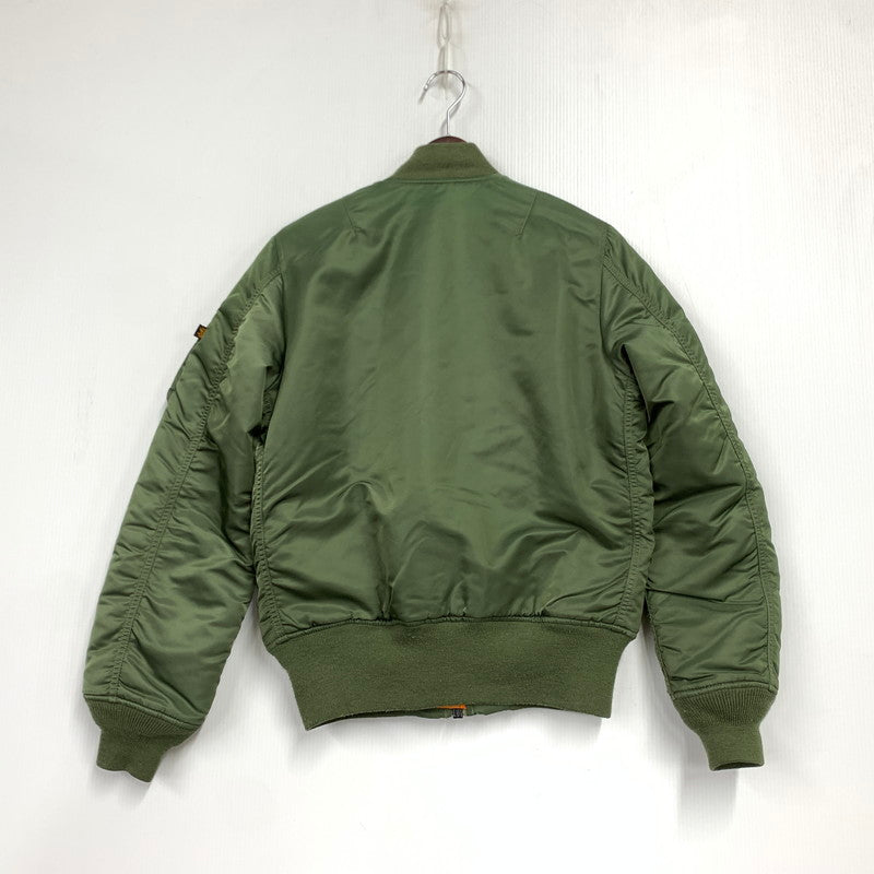 【中古品】【メンズ】 ALPHA INDUSTRIES アルファ インダストリーズ 20004-203 MA-1 FLIGHT JACKET フライト ジャケット アウター 145-260531-ya-09-izu サイズ：S カラー：カーキ×オレンジ 万代Net店