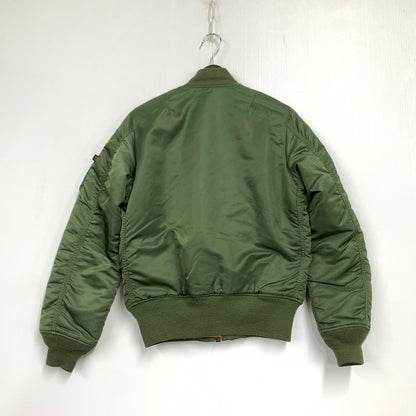 【中古品】【メンズ】 ALPHA INDUSTRIES アルファ インダストリーズ 20004-203 MA-1 FLIGHT JACKET フライト ジャケット アウター 145-260531-ya-09-izu サイズ：S カラー：カーキ×オレンジ 万代Net店