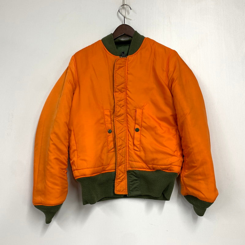 【中古品】【メンズ】 ALPHA INDUSTRIES アルファ インダストリーズ 20004-203 MA-1 FLIGHT JACKET フライト ジャケット アウター 145-260531-ya-09-izu サイズ：S カラー：カーキ×オレンジ 万代Net店
