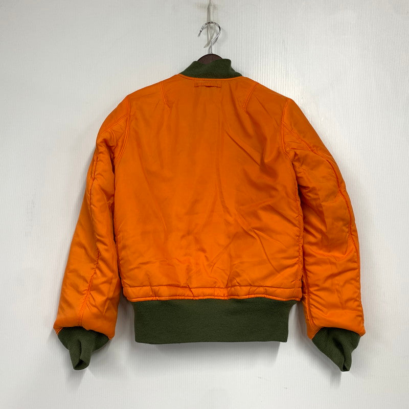 【中古品】【メンズ】 ALPHA INDUSTRIES アルファ インダストリーズ 20004-203 MA-1 FLIGHT JACKET フライト ジャケット アウター 145-260531-ya-09-izu サイズ：S カラー：カーキ×オレンジ 万代Net店