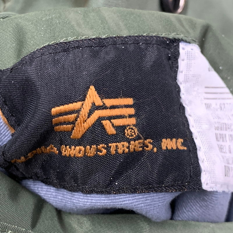 【中古品】【メンズ】 ALPHA INDUSTRIES アルファ インダストリーズ 20004-203 MA-1 FLIGHT JACKET フライト ジャケット アウター 145-260531-ya-09-izu サイズ：S カラー：カーキ×オレンジ 万代Net店