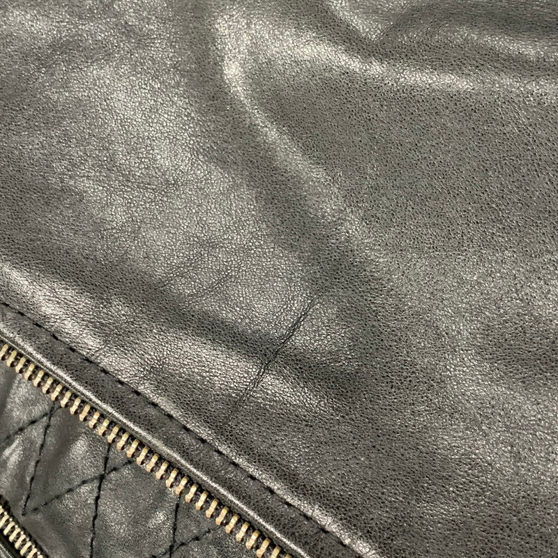 【中古品】【メンズ】 GAP ギャップ FA14 COW LEATHER BOMBER JACKET カウ レザー ボンバー ジャケット アウター 147-260531-ya-10-izu サイズ：M カラー：BLACK 万代Net店