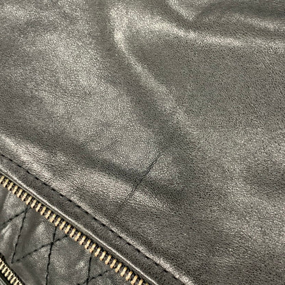 【中古品】【メンズ】 GAP ギャップ FA14 COW LEATHER BOMBER JACKET カウ レザー ボンバー ジャケット アウター 147-260531-ya-10-izu サイズ：M カラー：BLACK 万代Net店