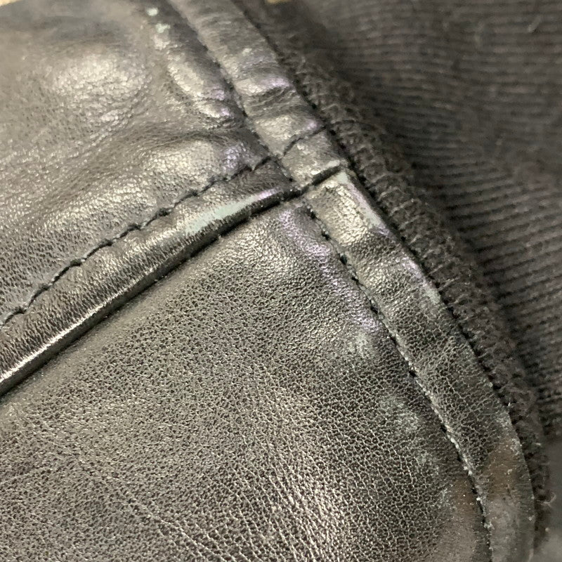 【中古品】【メンズ】 GAP ギャップ FA14 COW LEATHER BOMBER JACKET カウ レザー ボンバー ジャケット アウター 147-260531-ya-10-izu サイズ：M カラー：BLACK 万代Net店