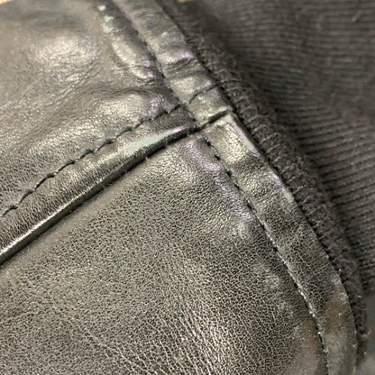 【中古品】【メンズ】 GAP ギャップ FA14 COW LEATHER BOMBER JACKET カウ レザー ボンバー ジャケット アウター 147-260531-ya-10-izu サイズ：M カラー：BLACK 万代Net店
