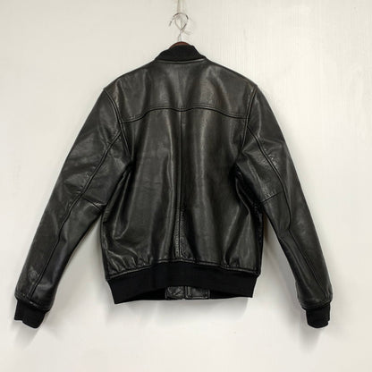 【中古品】【メンズ】 GAP ギャップ FA14 COW LEATHER BOMBER JACKET カウ レザー ボンバー ジャケット アウター 147-260531-ya-10-izu サイズ：M カラー：BLACK 万代Net店