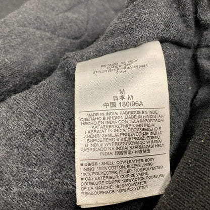 【中古品】【メンズ】 GAP ギャップ FA14 COW LEATHER BOMBER JACKET カウ レザー ボンバー ジャケット アウター 147-260531-ya-10-izu サイズ：M カラー：BLACK 万代Net店